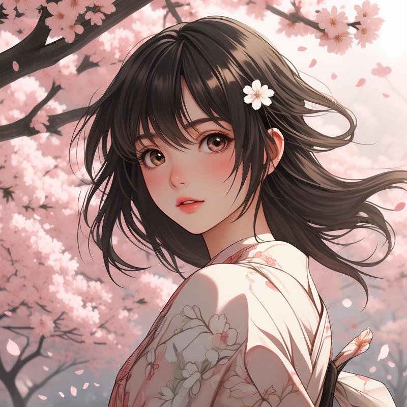 可爱的动漫女生头像，温柔女头